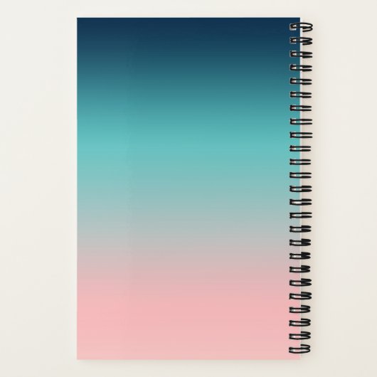 ジョイパステル前向きジャ感動的ナル ノートブック (裏面)