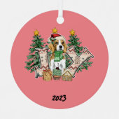 ジョイパピークリスマス メタルオーナメント (正面)