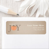 ジョイパンプキンベビーシャワー住所 シール (インサイチュ)