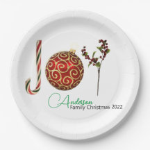 ジョイパーソナライズされたキャンディーオーナメントホリーラテ