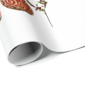 ジョイパーソナライズされたキャンディーオーナメントホリー ラッピングペーパー (ロールコーナー)