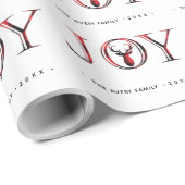 ジョイパーソナライズされたスエレガント・クリスマス ラッピングペーパー (ロールコーナー)