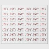 ジョイパーソナライズされたスエレガント・クリスマス ラッピングペーパー (フラット)