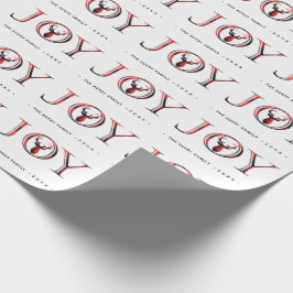 ジョイパーソナライズされたスエレガント・クリスマス ラッピングペーパー