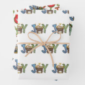 ジョイパーソナライズされたベビーイエズス宗教的なクリスマス ラッピングペーパーシート (インサイチュ)