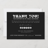 ジョイビジネスブランディングショップありがとう商品カード 招待状 (裏面)