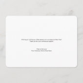 ジョイビジネスロゴハッピーホリデーズダスティブルー シーズンカード (裏面)