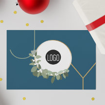 ジョイビジネスロゴハッピーホリデーズブルーカスタム