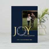 ジョイピースハピネスホリデイリースと写真 箔シーズンカード (立ち正面)