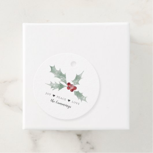 ジョイピースラブウォーターカラーミスタルトークリスマス フェイバータグ (インサイチュ)