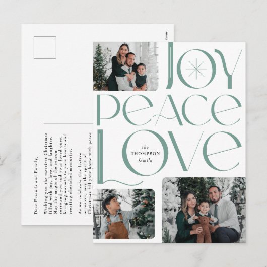 ジョイピースラブホリデーフォトポストカード シーズンポストカード (正面/裏面)