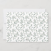 ジョイファミリーフォトコラージョモダンンクリスマス シーズンカード (裏面)