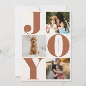 ジョイファミリーホリデーコラージフォトカード シーズンカード (正面)