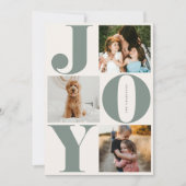 ジョイファミリーホリデーコラージフォトカード シーズンカード (正面)