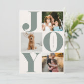 ジョイファミリーホリデーコラージフォトカード シーズンカード (スタンド正面)