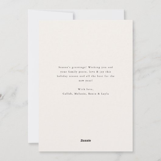 ジョイファミリーホリデーコラージフォトカード シーズンカード (裏面)