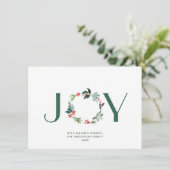 ジョイフェスティバルホリーベリーリースクリスマスグリーティング  シーズンカード (スタンド正面)