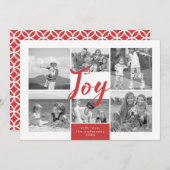 ジョイフォトコラージホリデーフォトカード シーズンカード (正面/裏面)