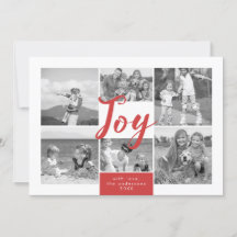ジョイフォトコラージホリデーフォトカード