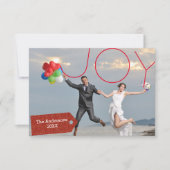 ジョイフォト- 3x5クリスマスカード 招待状 (正面)