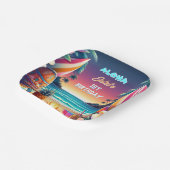 ジョイフラルアウ(ハワイ式宴会)サーフアロハハワイの1歳 ペーパープレート (傾斜あり)