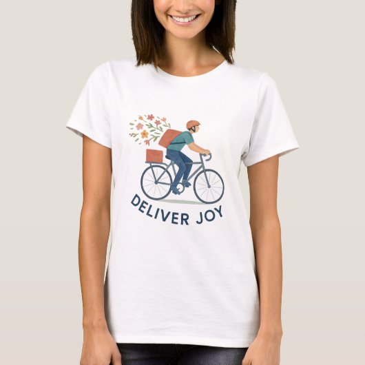 ジョイフラワーバイシクルTシャツ Tシャツ (正面)