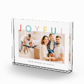 ジョイフリモダンーズシンプルおもしろいカラフルホリデイ フォトブロック (右)