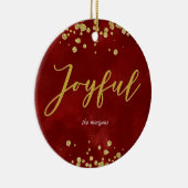 ジョイフルガンディホリデーフォトオーナメント セラミックオーナメント (右)