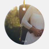 ジョイフルガンディホリデーフォトオーナメント セラミックオーナメント (裏面)
