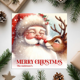 ジョイフルサンタ ルドルフ パーソナライズド クリスマスキッズ  ジグソーパズル