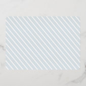 ジョイフロステッド雪片シルバーフォイルホリデーカード 箔招待状 (裏面)