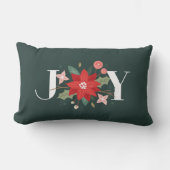 ジョイフローリッシュフローラホリデーランバーピローグリーン ランバークッション (正面)