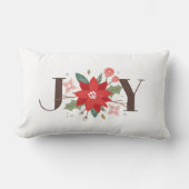 ジョイフローリッシュフローラホリデーランバーピローホワイト ランバークッション (正面)