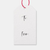 ジョイブラシスクリプトホリデー |クリスマスの前後 ギフトタグ (裏面)