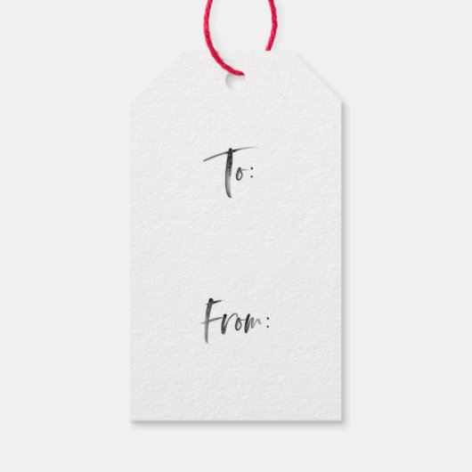 ジョイブラシスクリプトホリデー |クリスマスの前後 ギフトタグ (裏面)