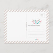 ジョイブルージクリスマスホリデーポストカード ポストカード (裏面)