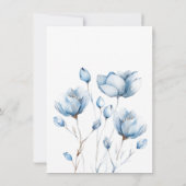 ジョイブルーベビーシャワーで出芽招待状 招待状 (裏面)