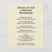 ジョイプリン教会クリスマスサービス招待状 (裏面)