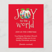 ジョイプリン教会クリスマスサービス招待状 (正面)