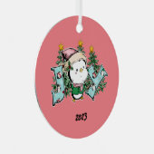 ジョイペンギンクリスマス メタルオーナメント (正面右)