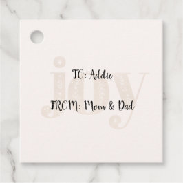 ジョイホリデイメッセージカード フェイバータグ