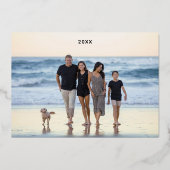 ジョイホリデイリース | One Photo Foil Card 箔招待状 (裏面)