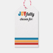 ジョイホリデーギフトラベル ギフトタグ (正面)