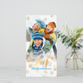 ジョイホリデーグリーティング+スノーフレークフェイク+フォイル シーズンカード (スタンド正面)