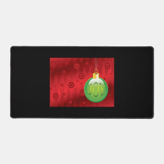 ジョイホリデーツリーオーナメントデザインクリスマス デスクマット (正面)