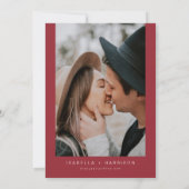 ジョイホリデーポイントセティアウィンターレッドフローラ結婚ズ 招待状 (裏面)