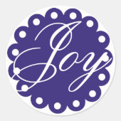 ジョイホームメイドクリスマスパーティーホリデイ ラウンドシール (正面)