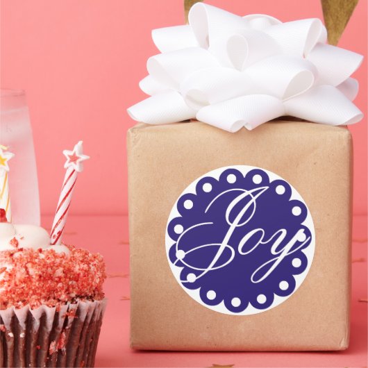 ジョイホームメイドクリスマスパーティーホリデイ ラウンドシール (パーティー)