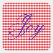 ジョイホームメイドクリスマスホリデーパーティー スクエアシール (正面)