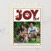 ジョイポーズ金ゴールド |ペット好きの赤い金ゴールドドット シーズンカード (正面/裏面)